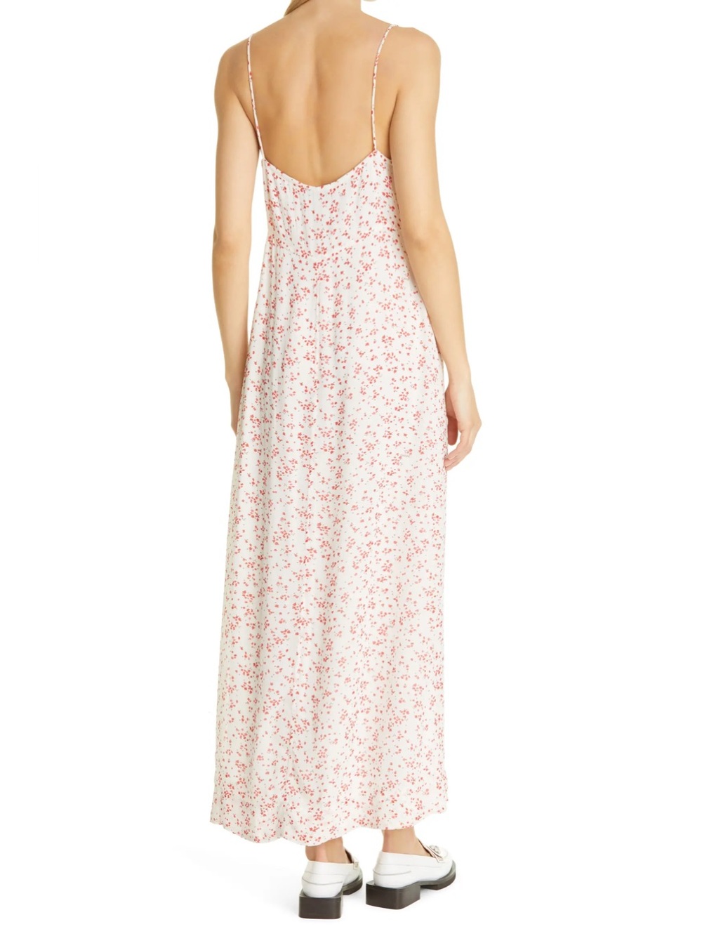 Ganni Floral Georgette Tank Midi Dress - Picture 3 of 6